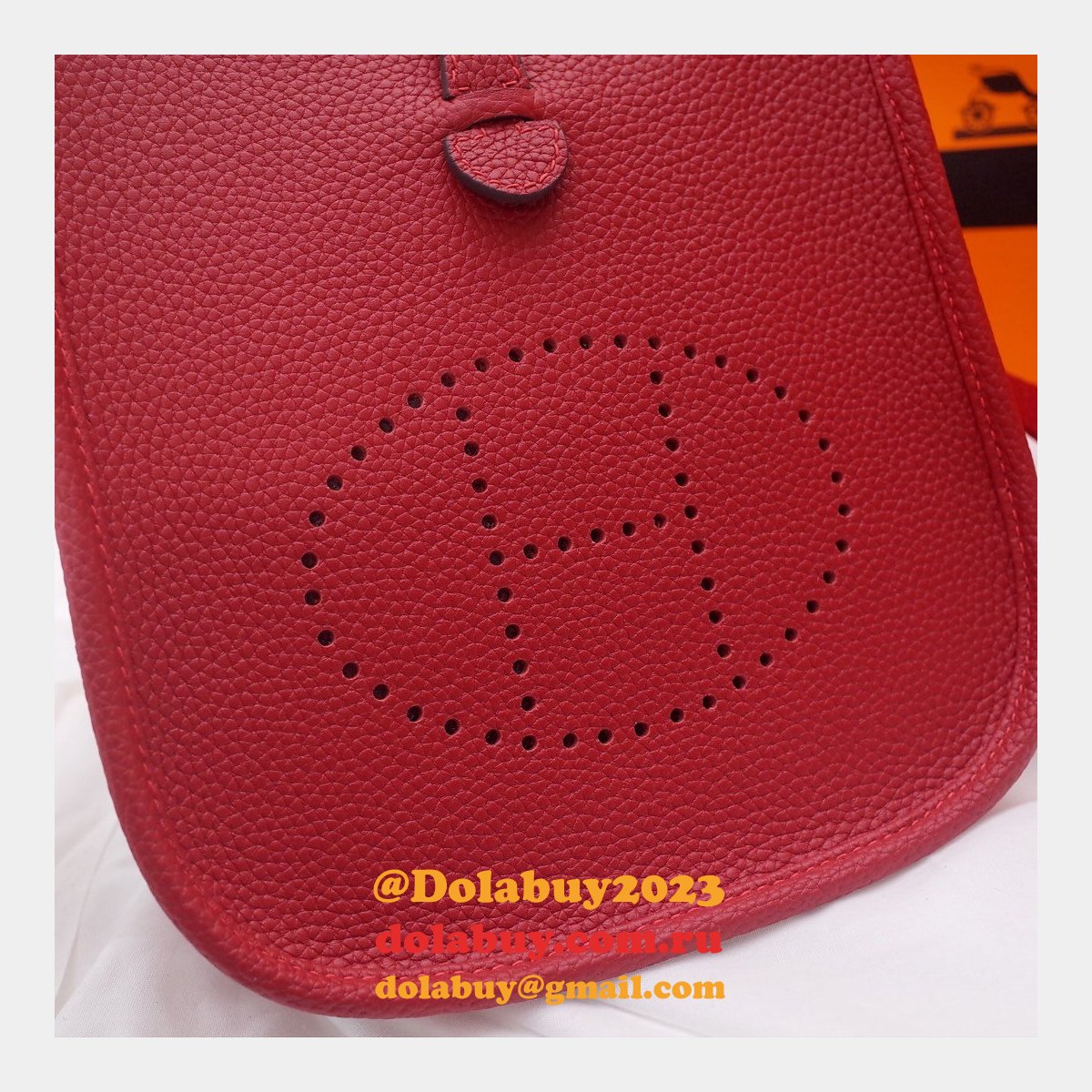 Replica Hermes Mini Evelyne TPM Bag Red