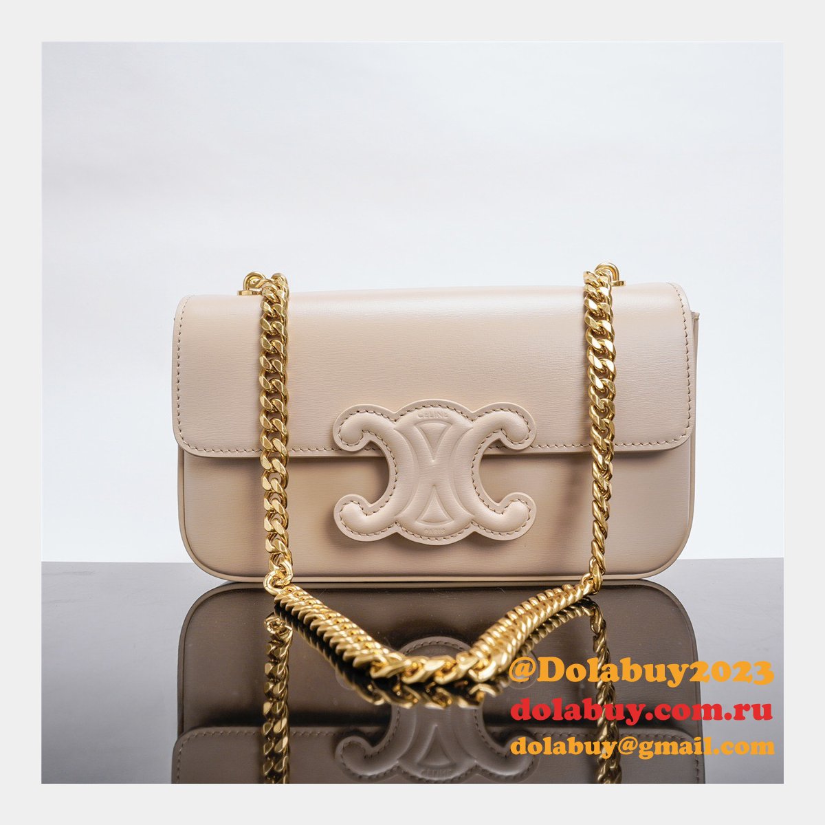 Fake Cheap Replica Celine Triomphe Handbags 21CM