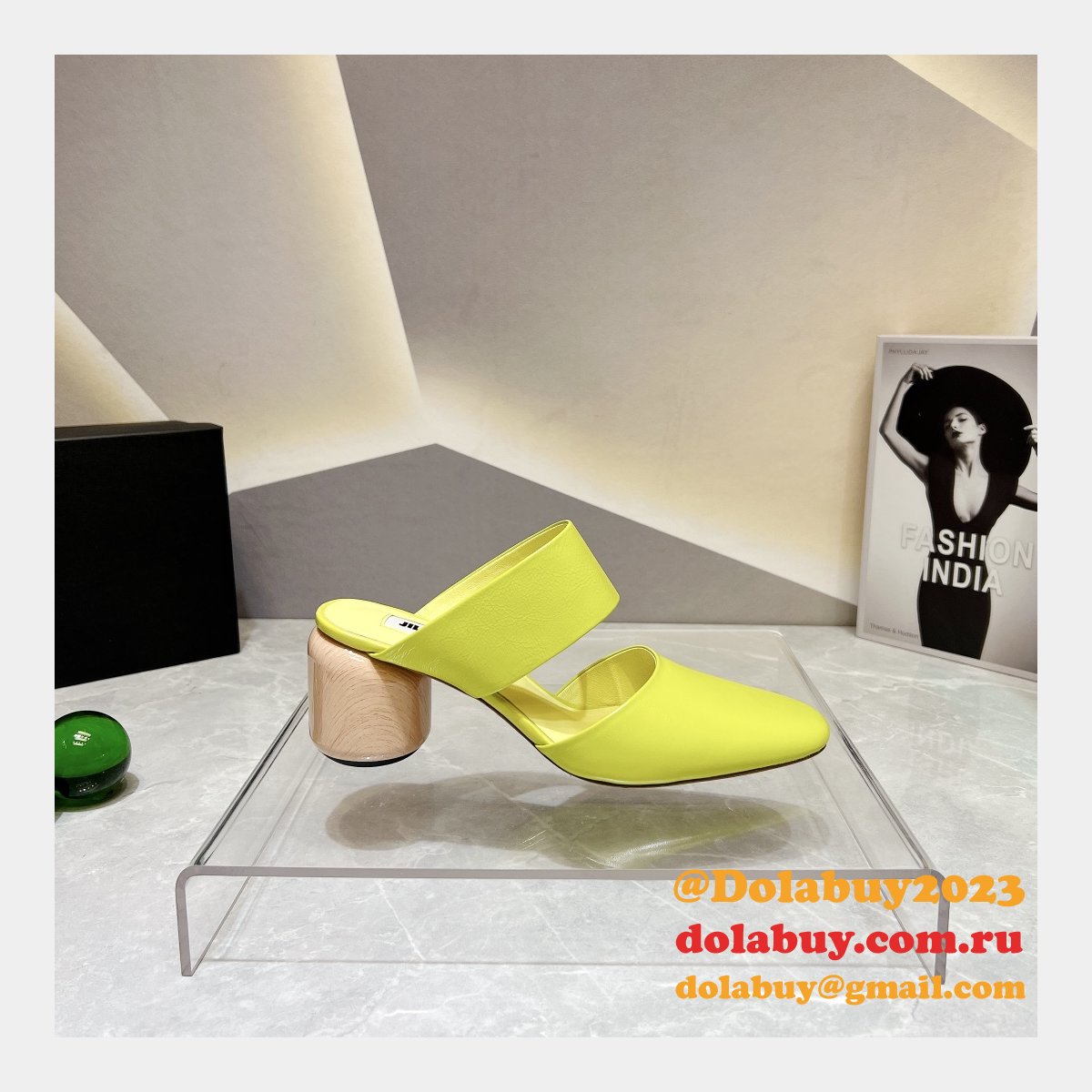 Jil Sander Wholesale Stretch Crinkle Vintage Replica Shoes