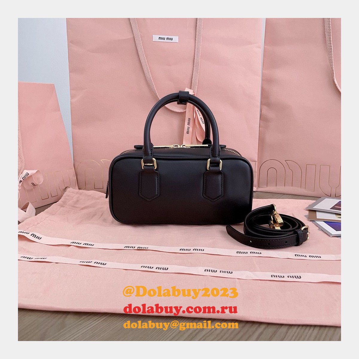 Wholesale Miu Miu Arcadie Leather Bag 5BB142