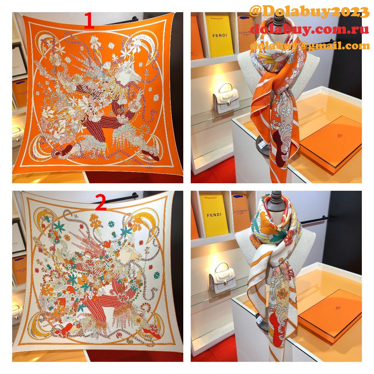 Luxury Hermes RHMS2443 Velvet Twilly