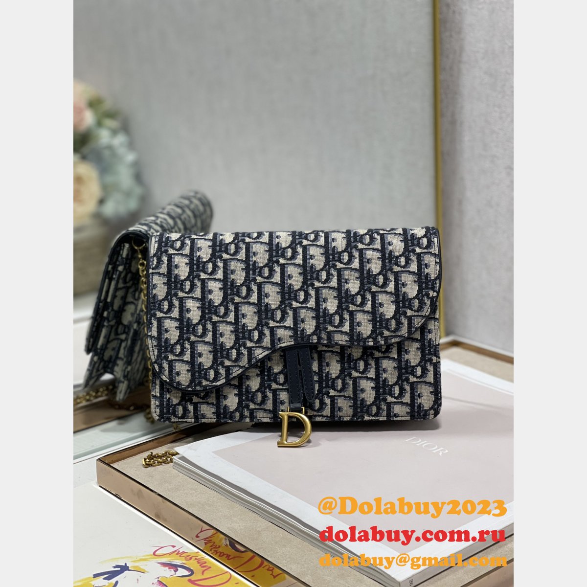 Best Designer Replica Christian Dior Oblique Tote Clutchs Bag