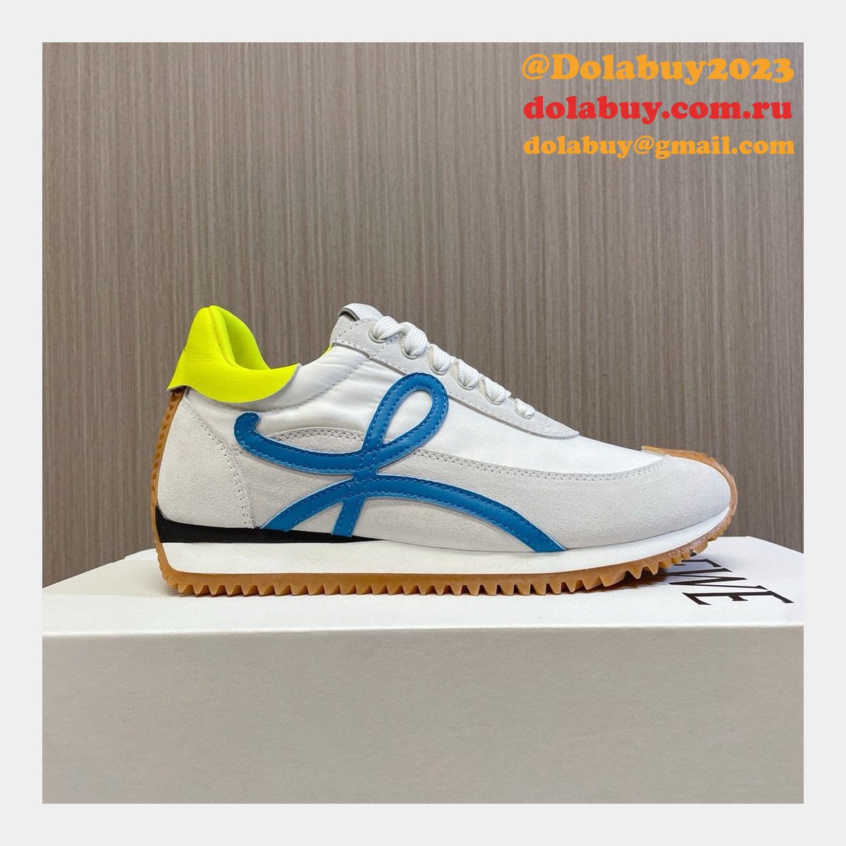 Top Quality Runner In Nylon And Suede Shoes