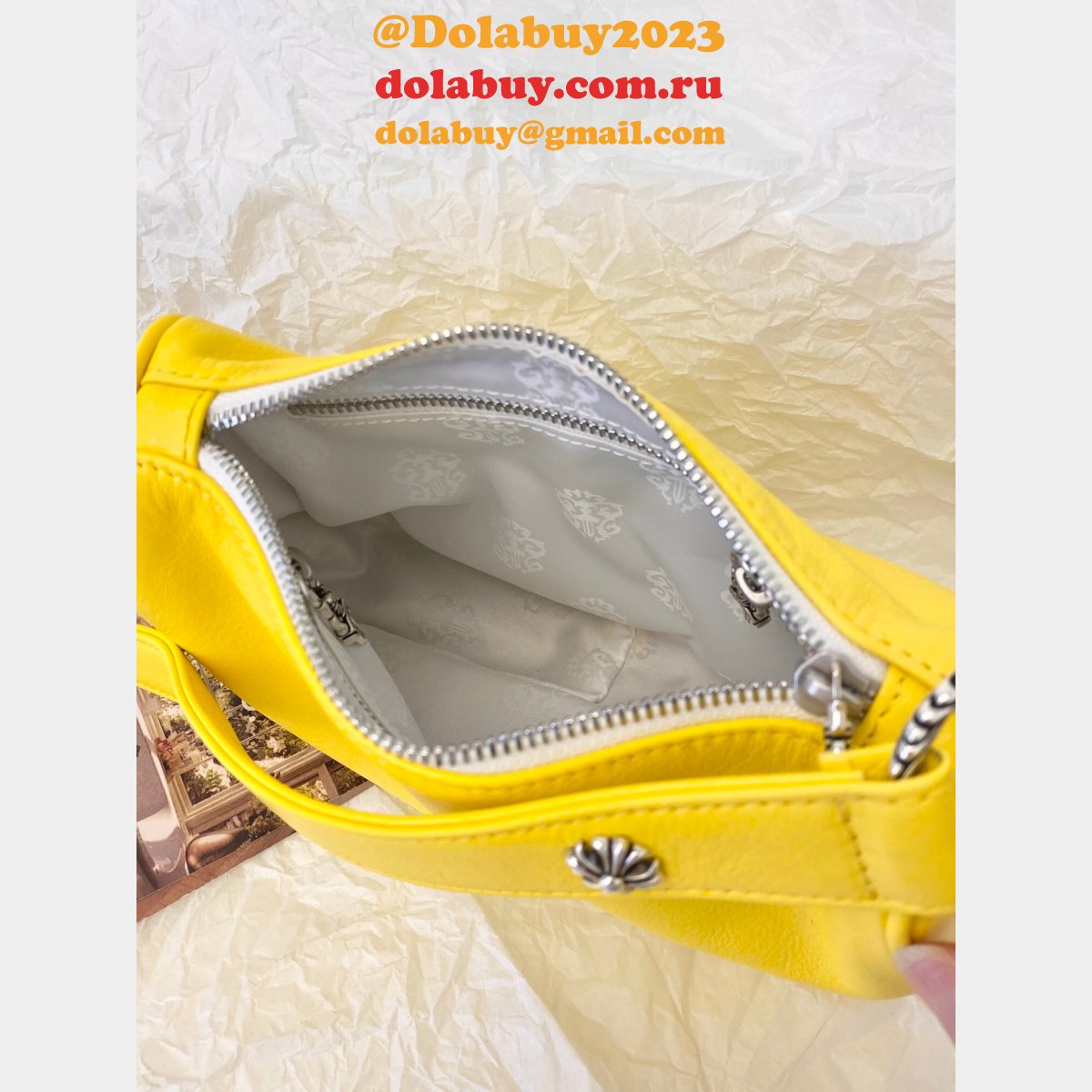 best Ch*0me He**ts replica silver hardware chicken nuggets bag