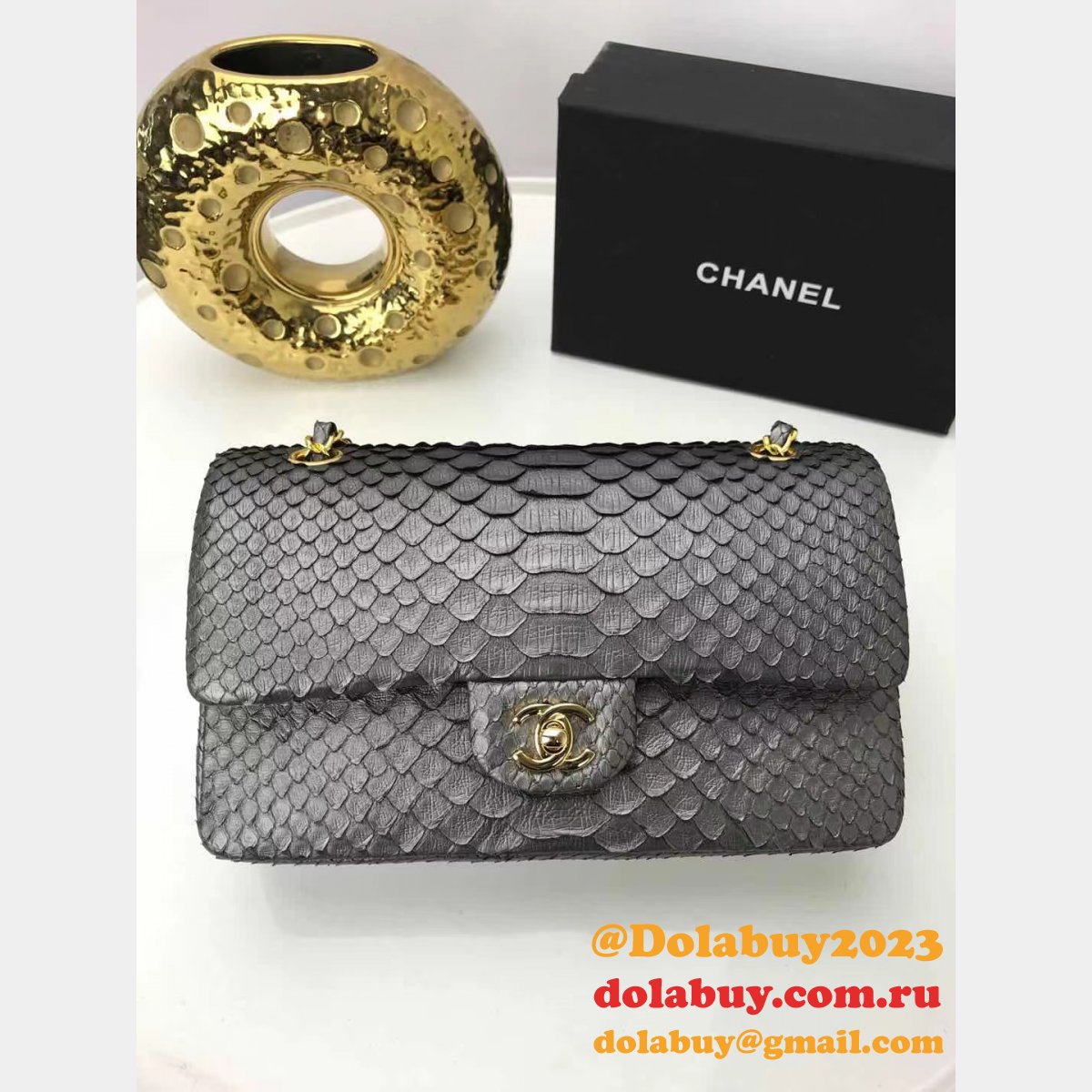 7 Star Best CC SNAKE SKIN CF CLASSIC BAG