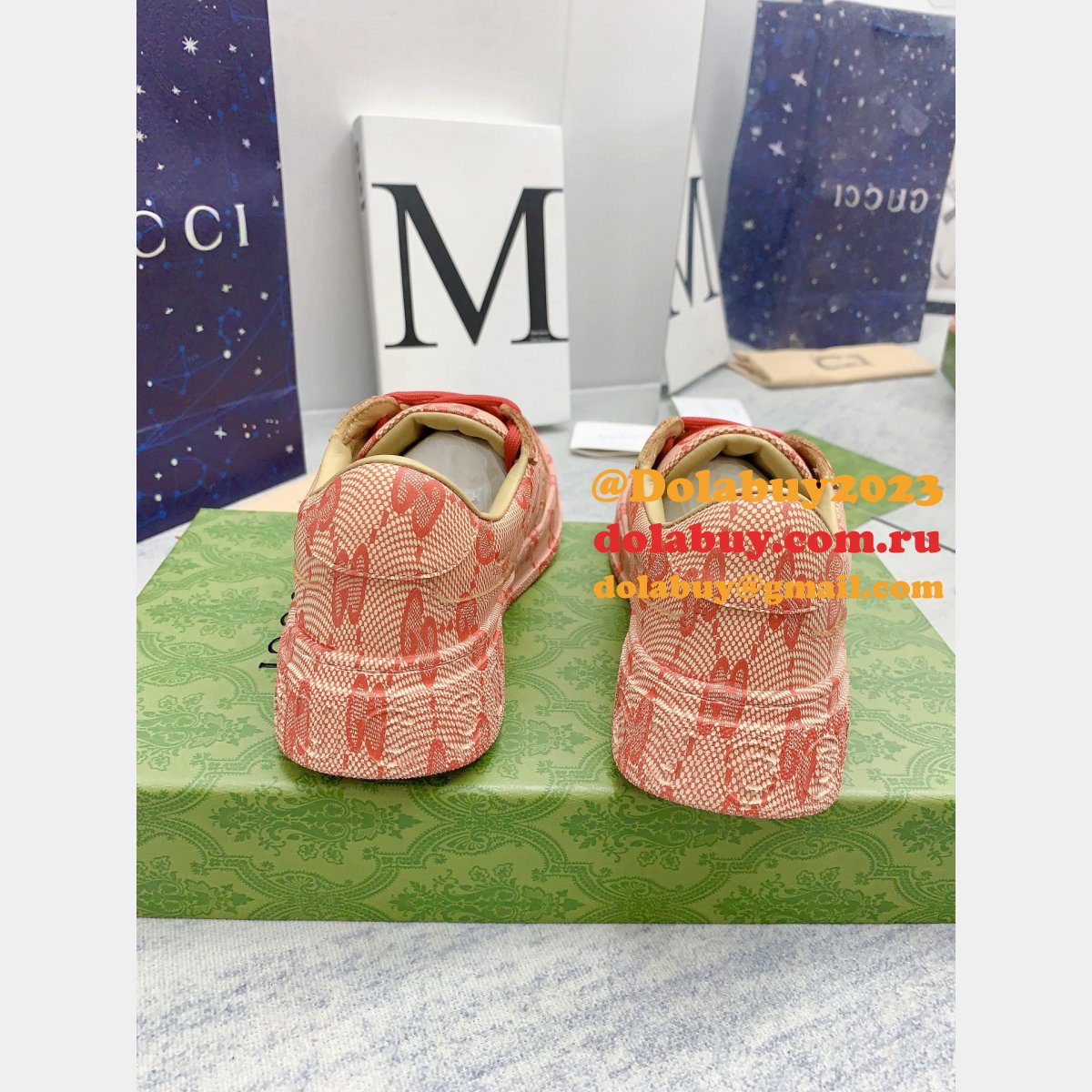 designer replica G*u*i biscuit classic presbyopia shoes