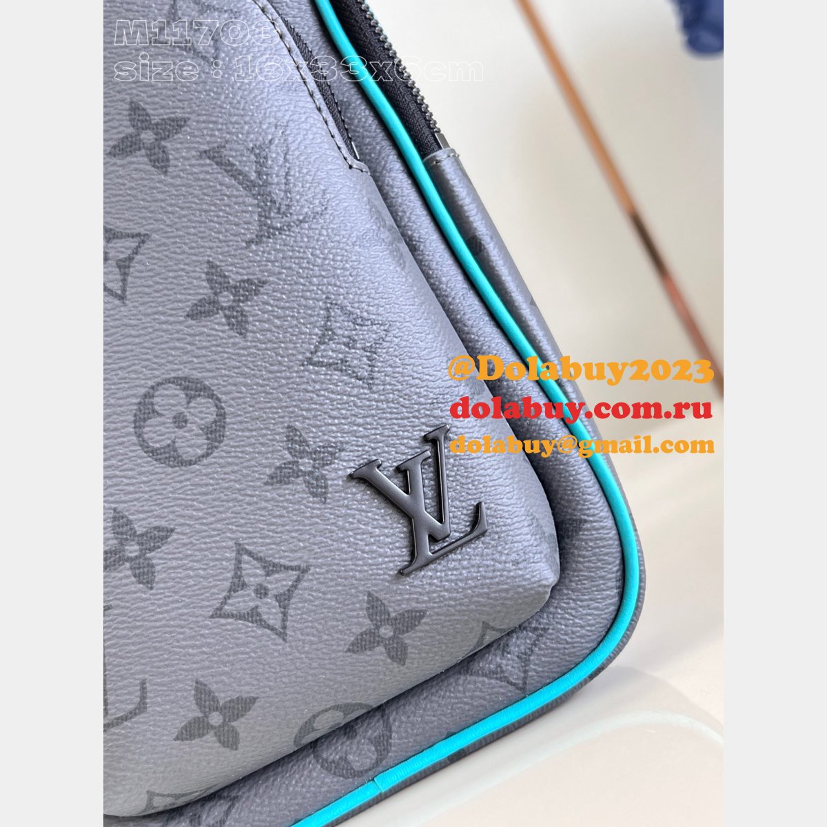 Louis Vuitton Designer M11703 Avenue Slingbag Eclipse Canvas Replicas Men Bag