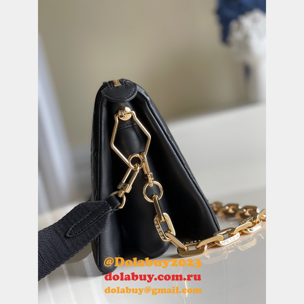 Louis Vuittons Coussin PM Other Leathers M57790 Black or Cream