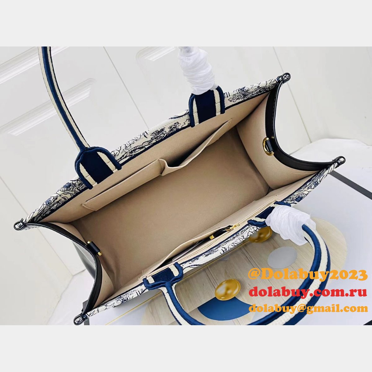 Luxury Dior Book tote with strap new 1286 all size