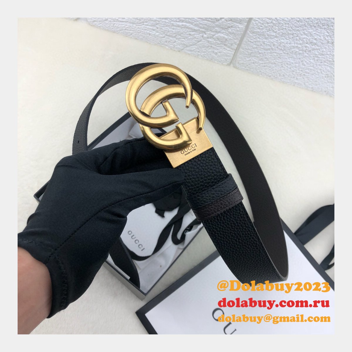 luxury G*u*i 38mm double g shop the new replica black belts