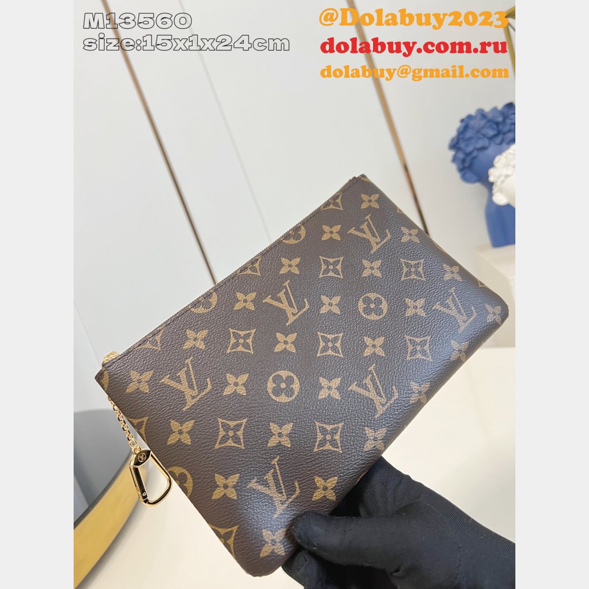 Louis Vuitton Key Pouch M Monogram M13560 Women Goods 7 Star Bag