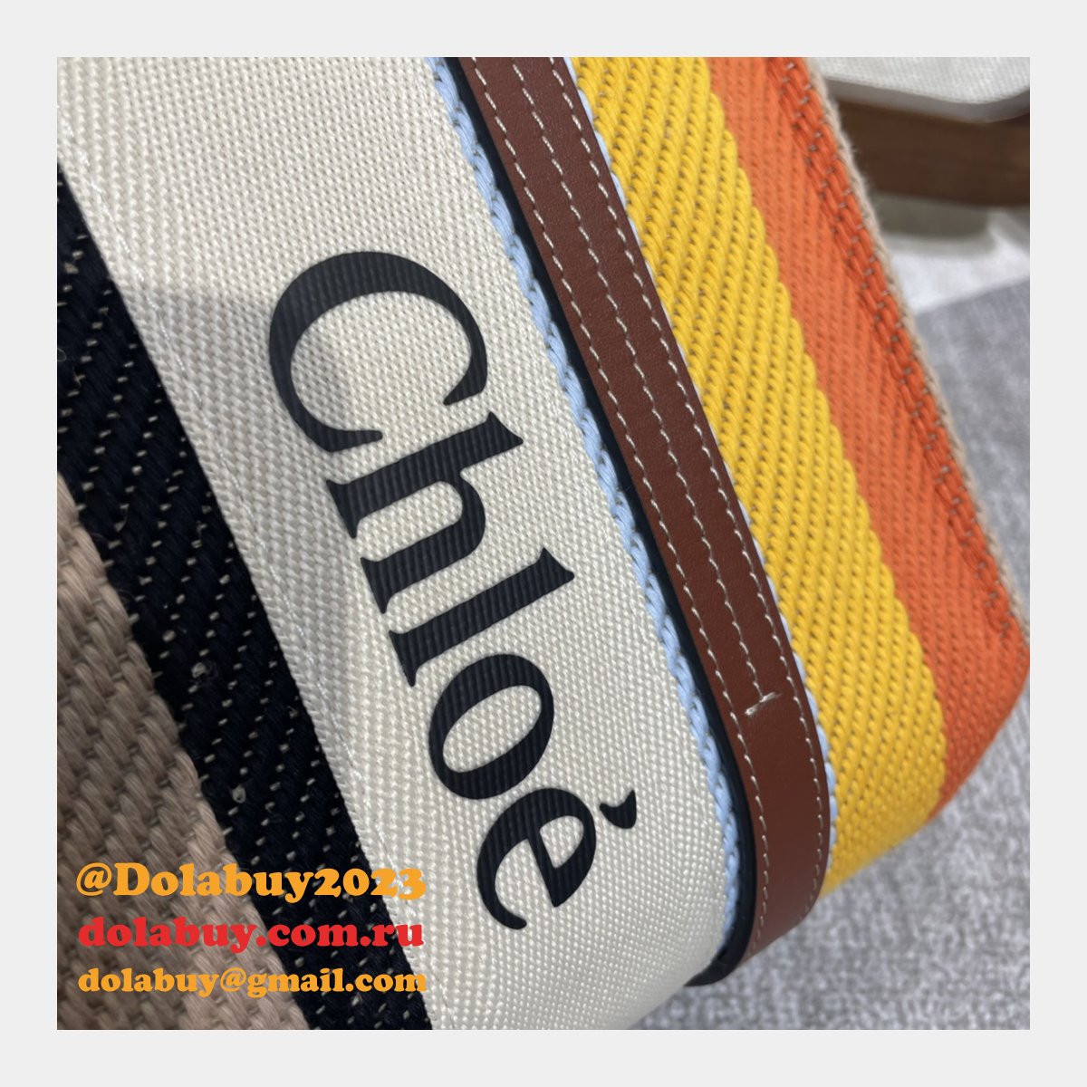 Top Quality Chloe Woody Rainbow Designer Bag