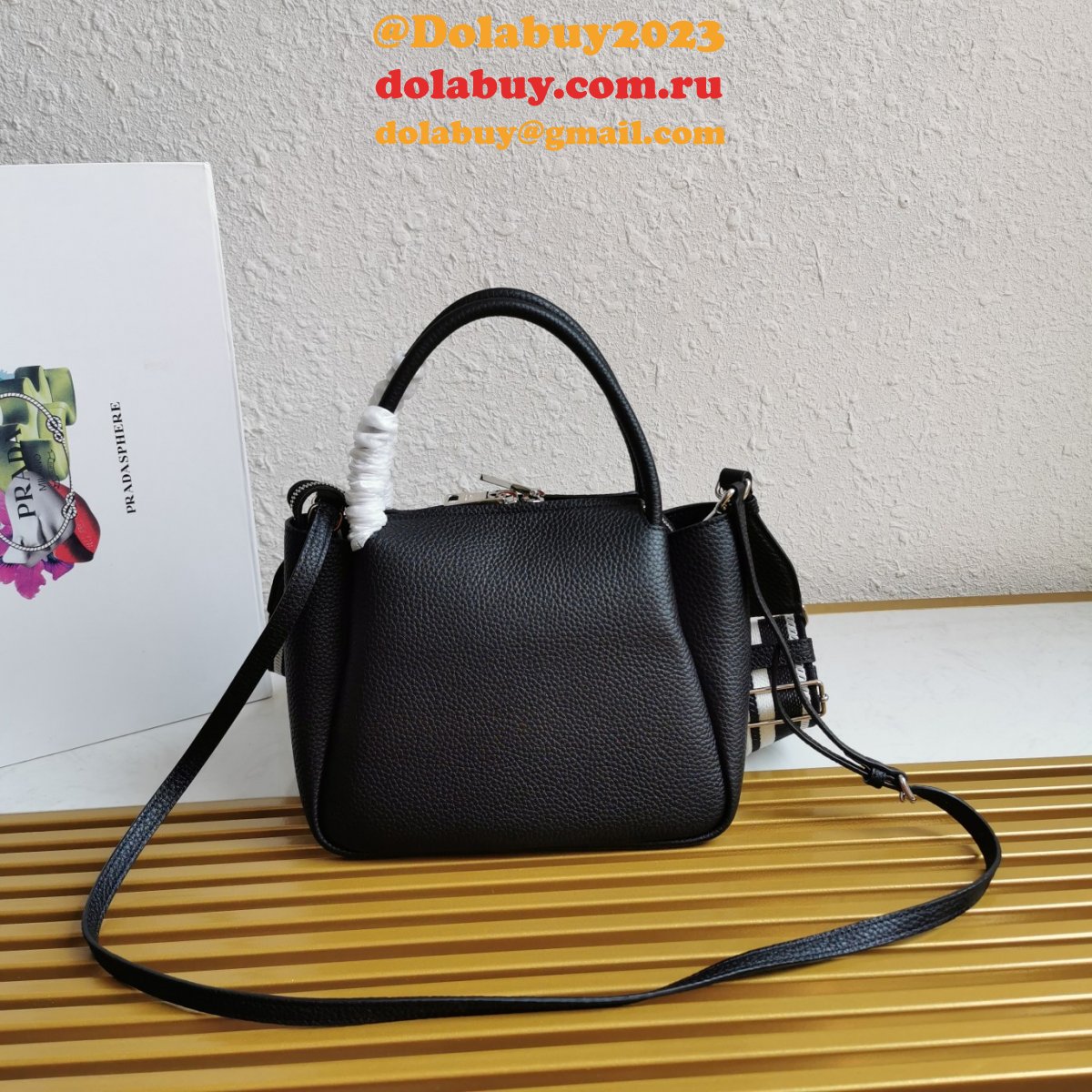 Replica Prada Top Handles 1BC145 Top Quality Handbag