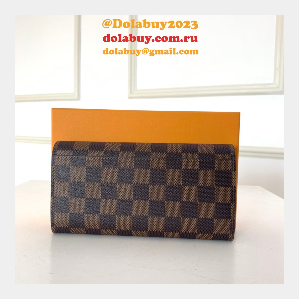 AAA+ LV N60114/N63209 Sarah Wallet Damier Ebene