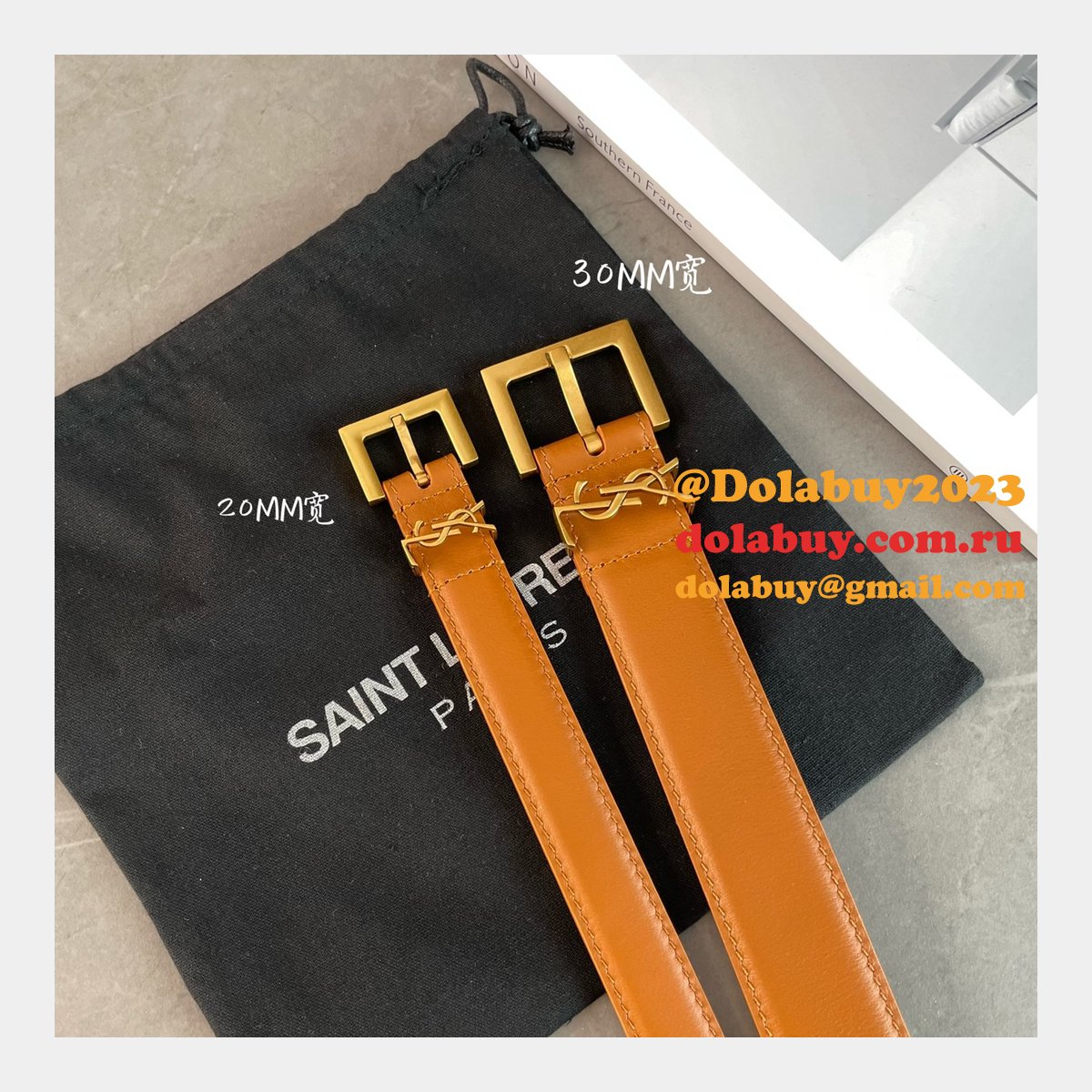 7 Star Best SAINT LAURENT REPLICAS BELT FOR SALE 20MM/30MM