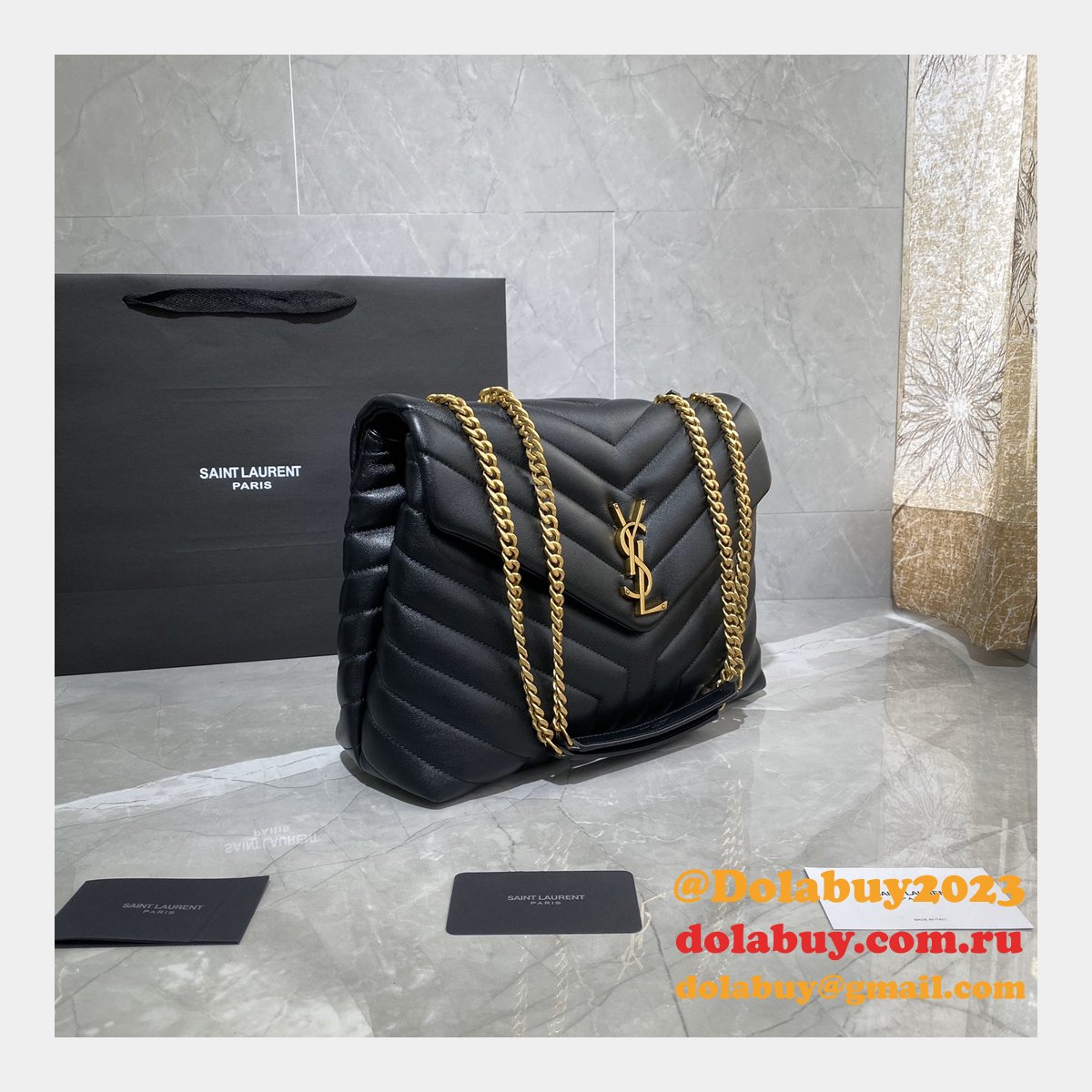 Wholesale Cheap YSL LOULOU 487216 handbag 32CM