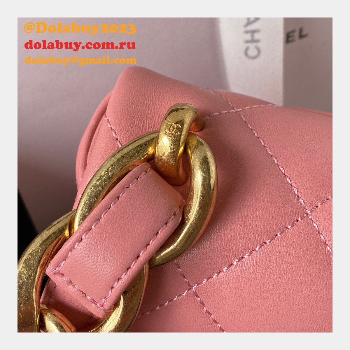 High Quality Designer Replica Flap AS3214/AS3213 Bag Lambskin & Gold-Tone Metal