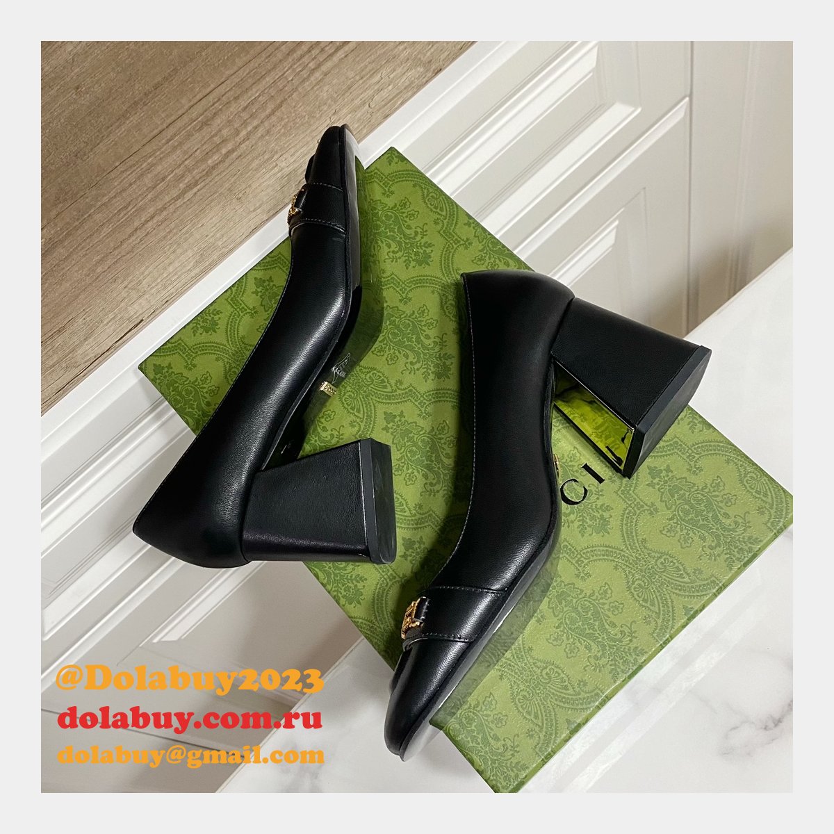 high quality G*u*i cheap replica single shoes