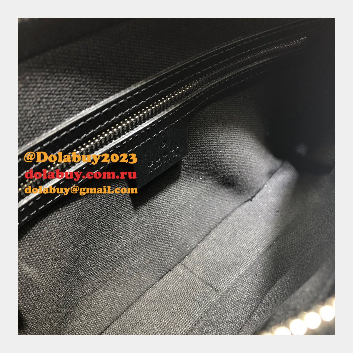 designer gg black mens top quality 495562 G*u*i replica bag