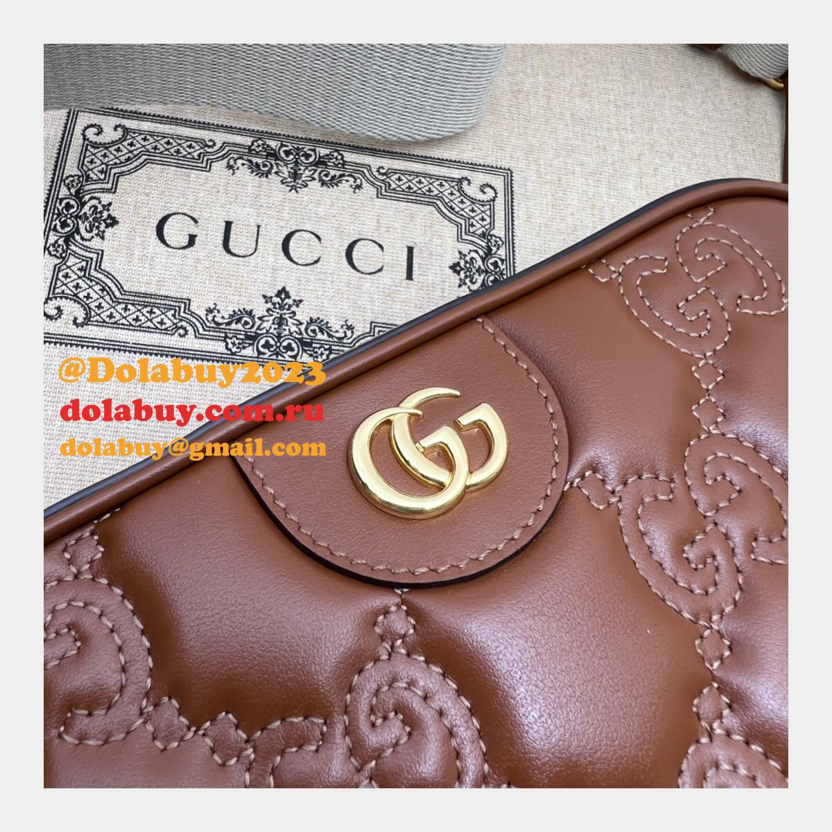 fake G*u*i designer gg matelassé leather shoulder 702234 bags