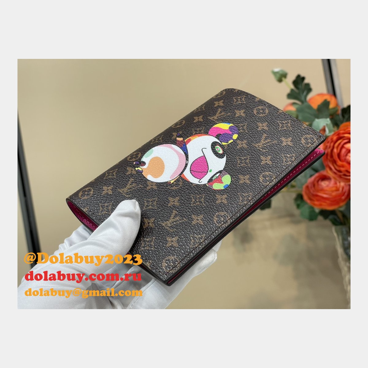 Louis Vuitton M14164 LV x TM Passport Cover Monogram Canvas Bag