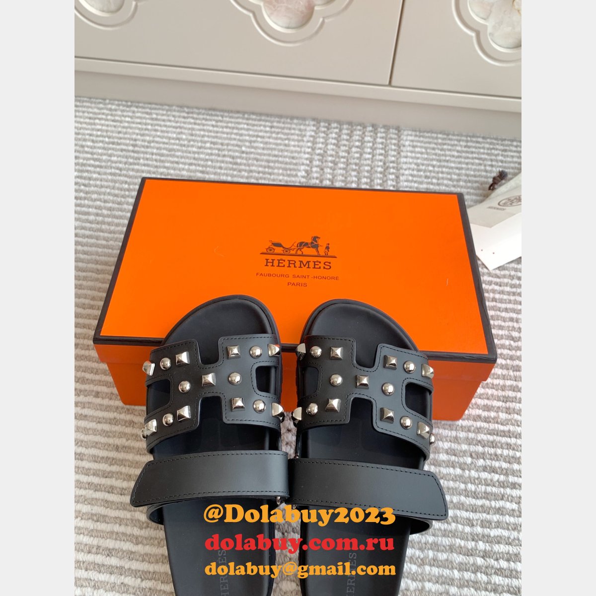Duplicate Hermes Casual Chypre Sandal