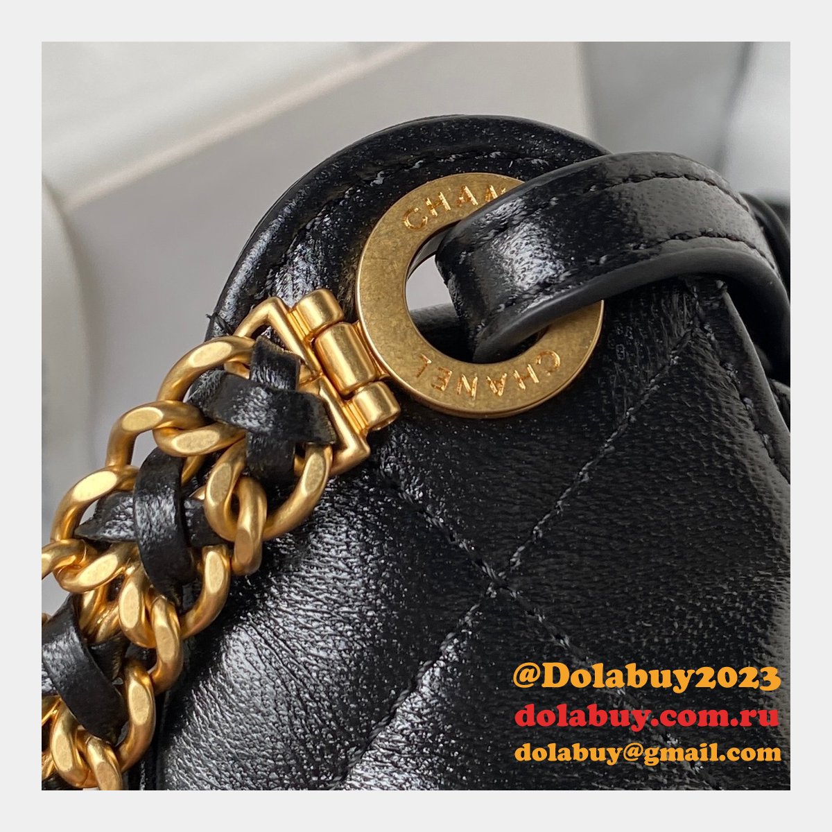 Cheap Copy AS4322 Shoulder 1:1 Mirror Fashion Black Bag