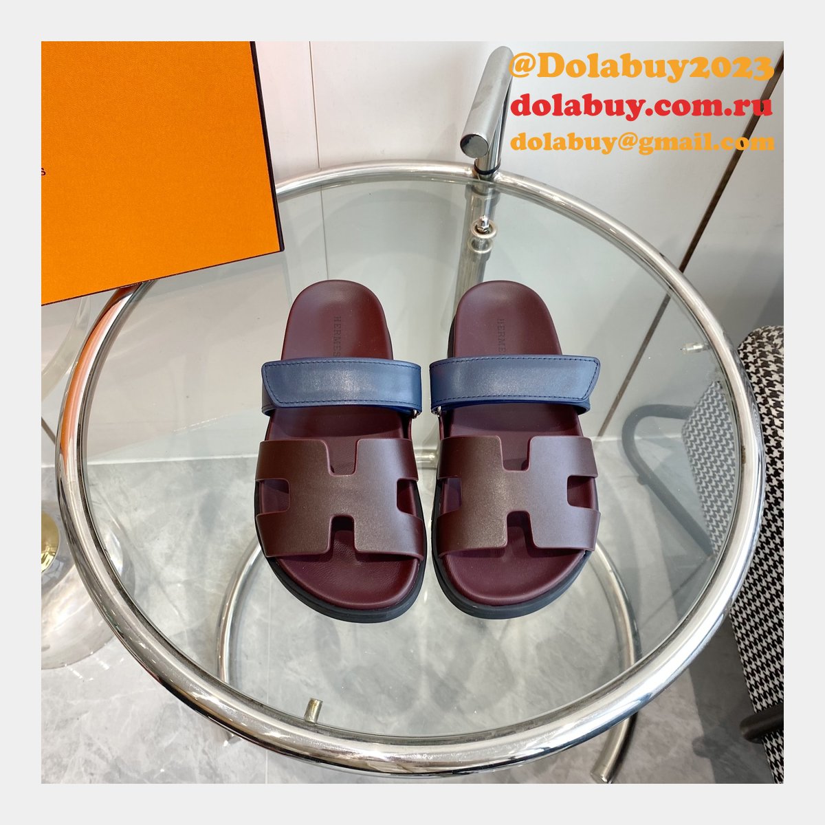 Luxury hermes men Chypre sandal Fashion