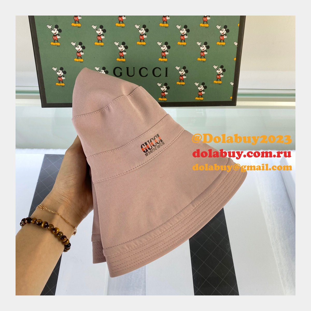 luxury G*u*i foldable simple fisherman hat