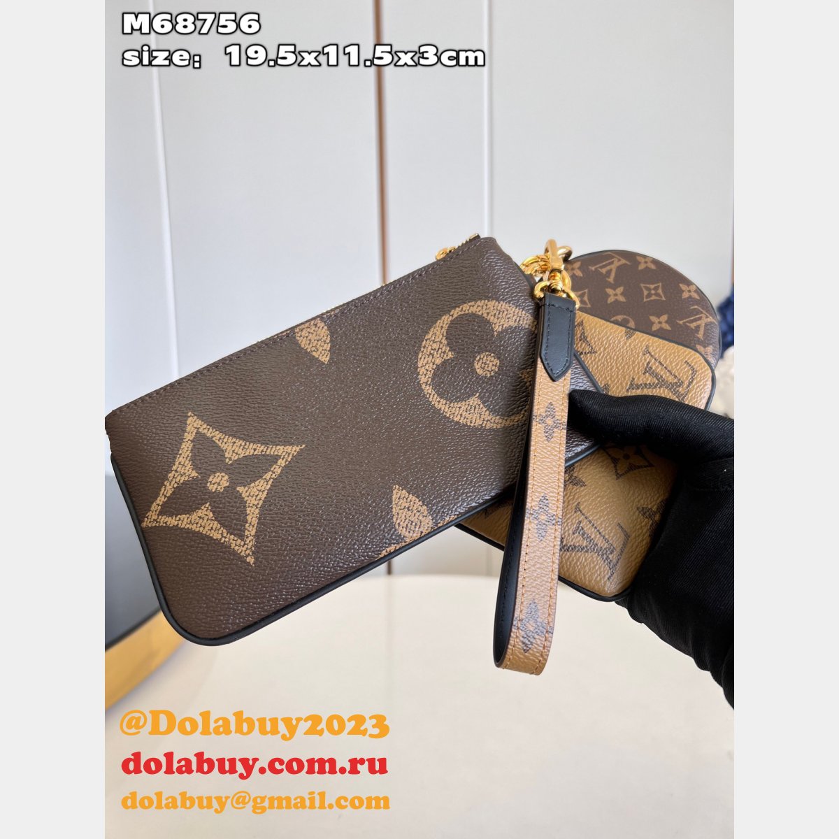 Trio Pouch Fake M68756 Monogram Canvas Louis Vuitton Bag