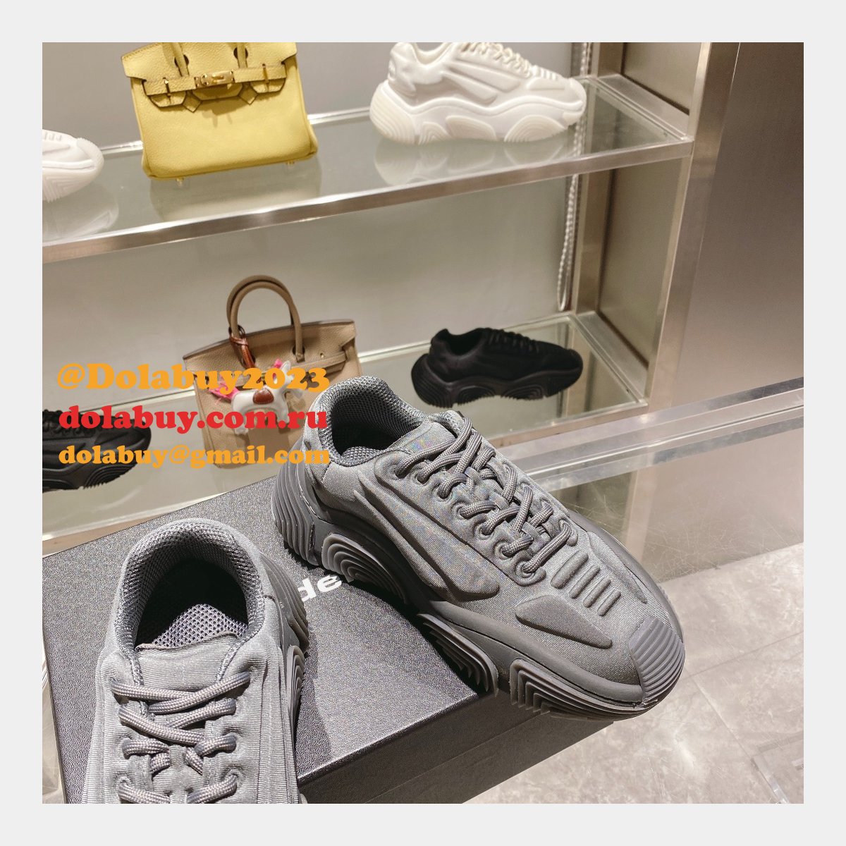 AAAA+ Replica Alexander Wang Vortex Height Increasing Sneakers