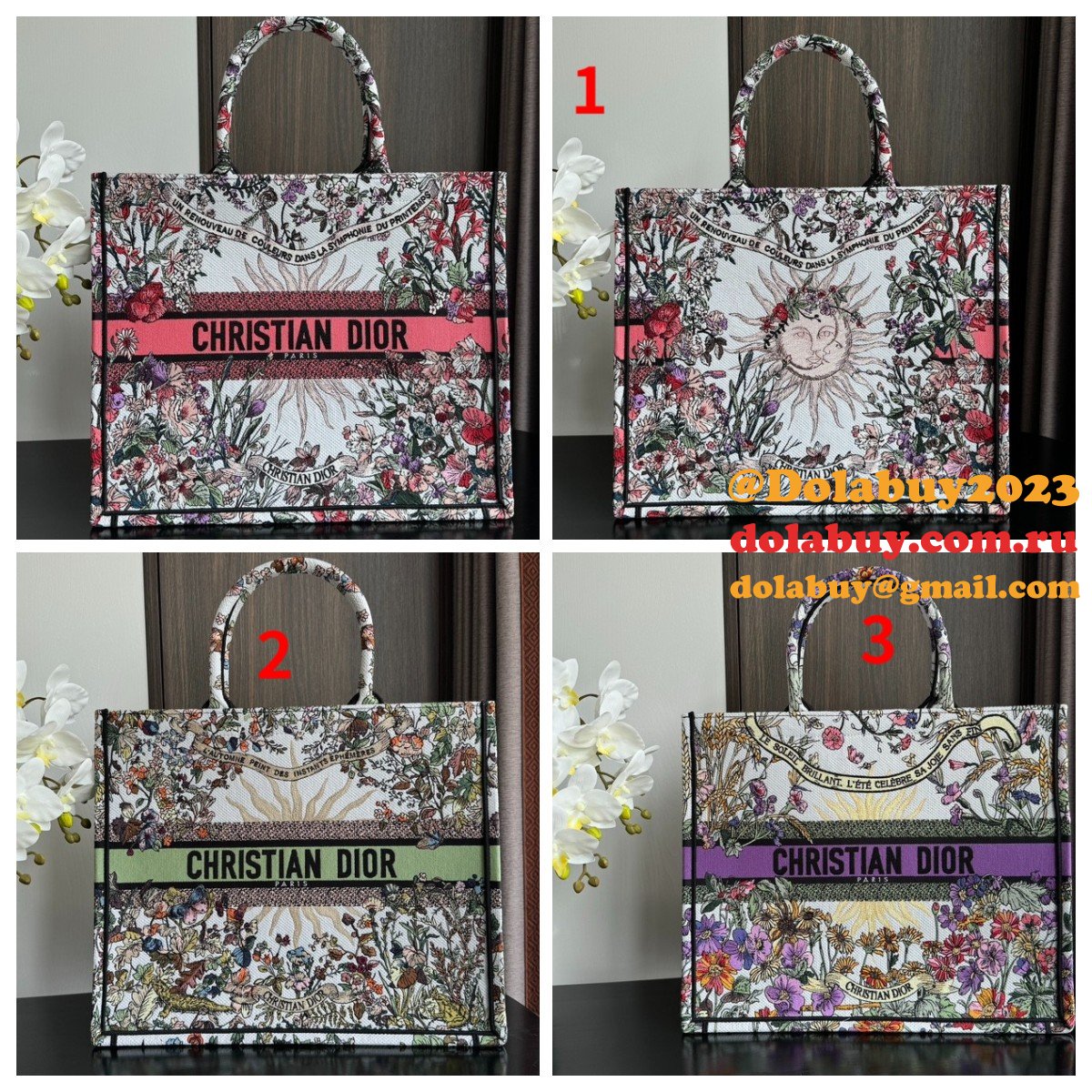 Dior 1:1 Mirror CD Book Tote Top Designer Replica Bags