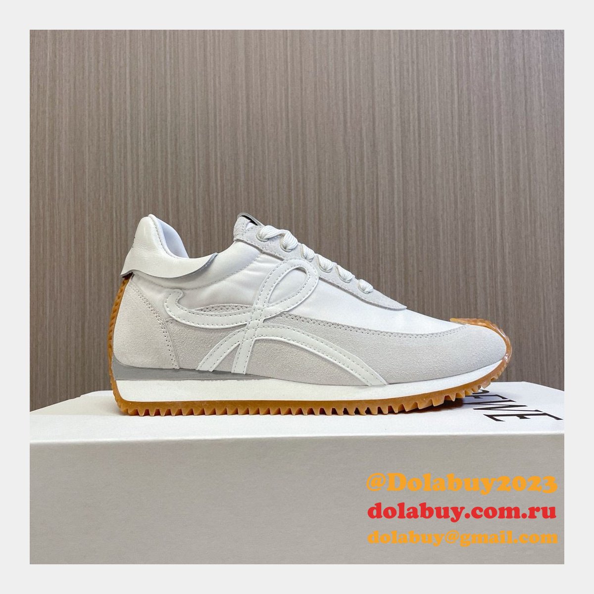 Top Quality Runner In Nylon And Suede Shoes
