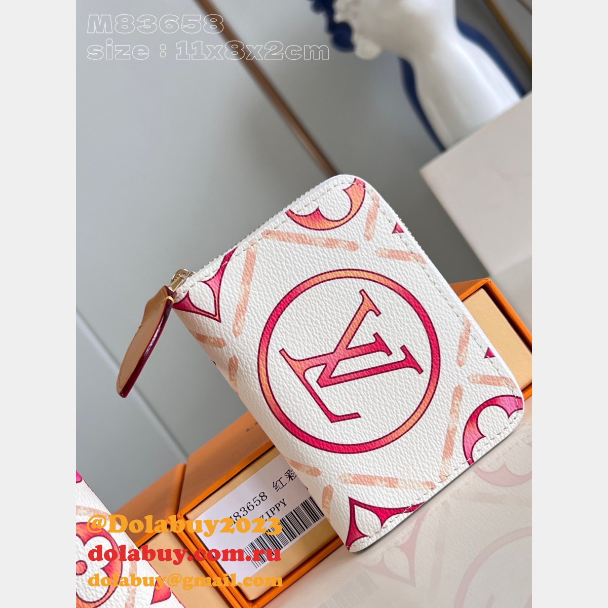 Louis Vuitton Replica Passport Victorine Zippy Coin Purse Wallet