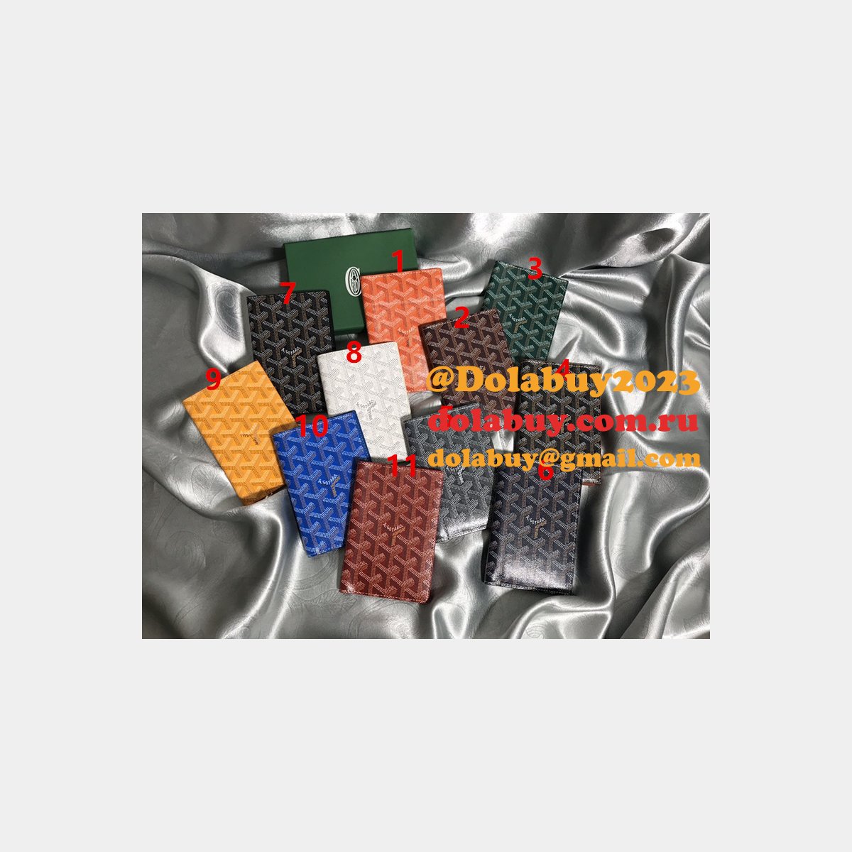 Top Quality Goyard Multi-Color Passport Best Wallet