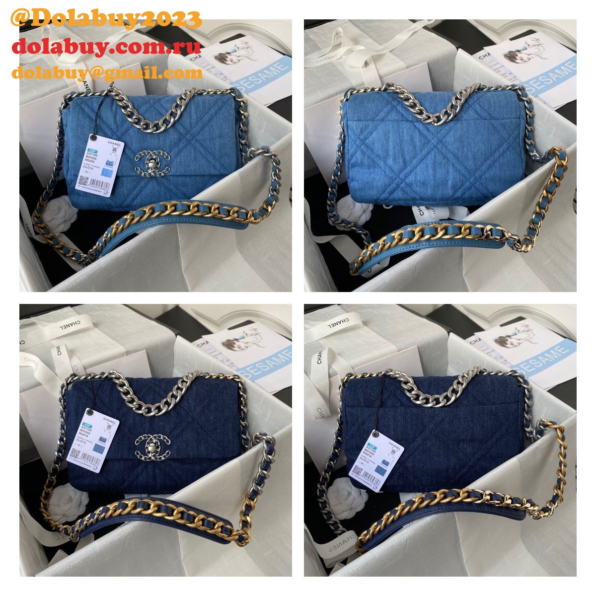 Wholesale Flap Best Replica 19 Flap AS1160 Bag Discount Cheap Online 26CM