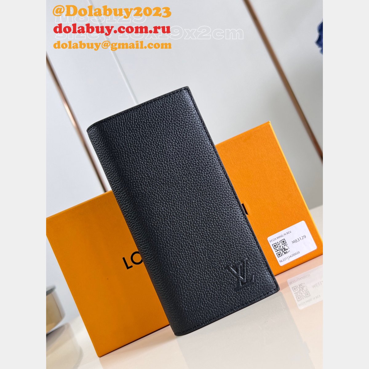 Brazza Slender Pocket Organizer Wallet Replica LV Bag