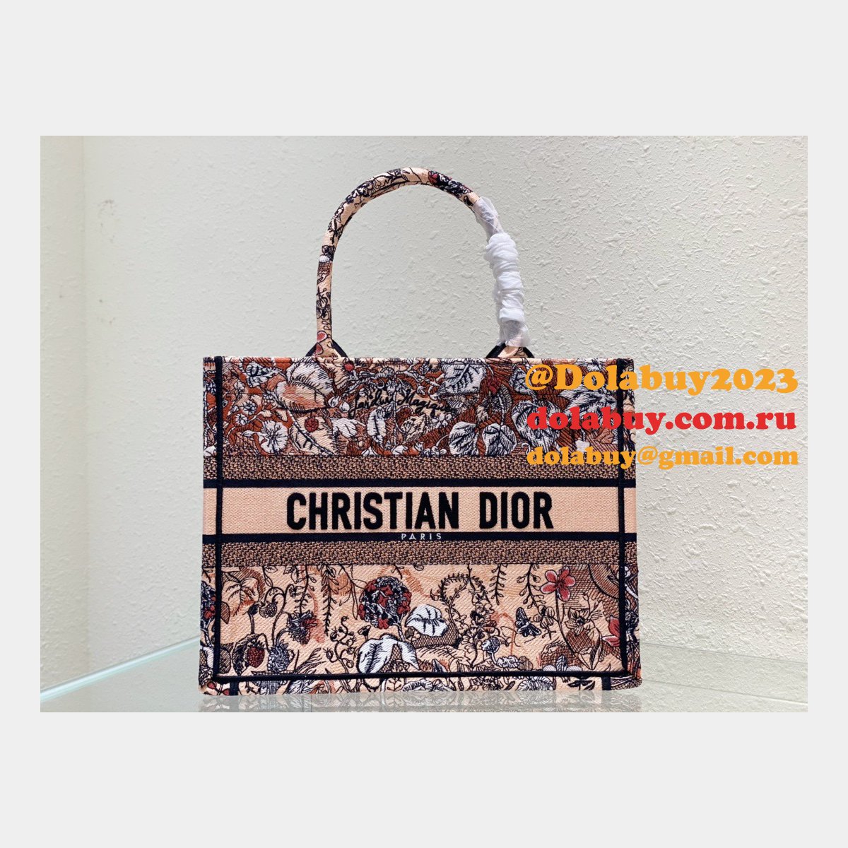 Best Fashion Christian Dior CD Book Tote Cheap Replica Bag