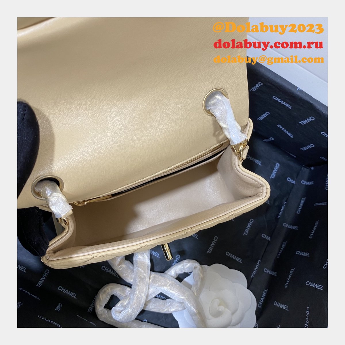 Fashion CC 1115 Lambskin Flap Bag 17cm