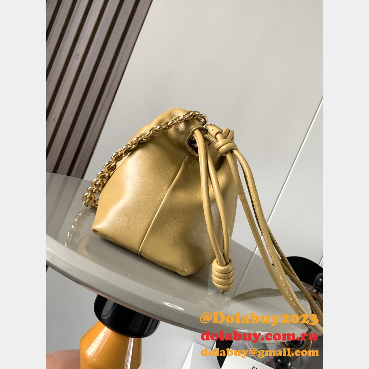 Replica Loewe MINI/Medium Flamenco Purse In Mellow Nappa Lambskin