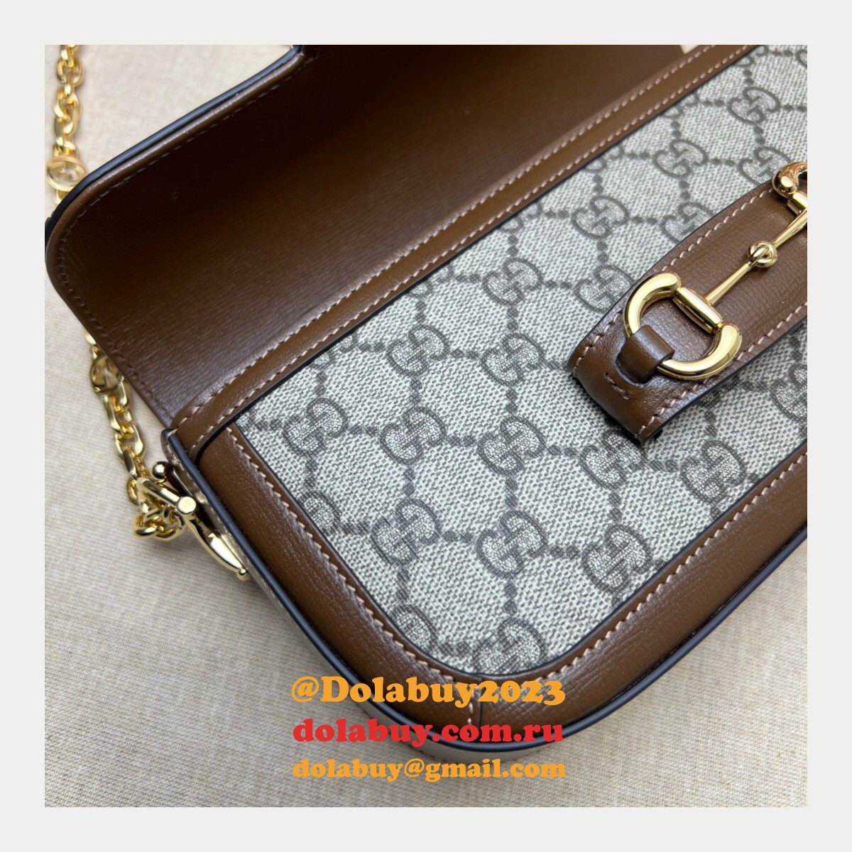 G*u*i designer horsebit 1955 shoulder chain 735178 7 star bag