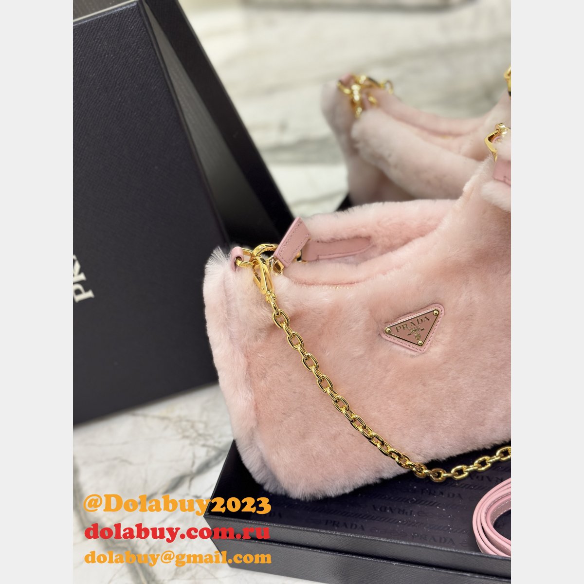 Best High-Quality Portsexy Hobo 1BC204 Prada Replica Handbags