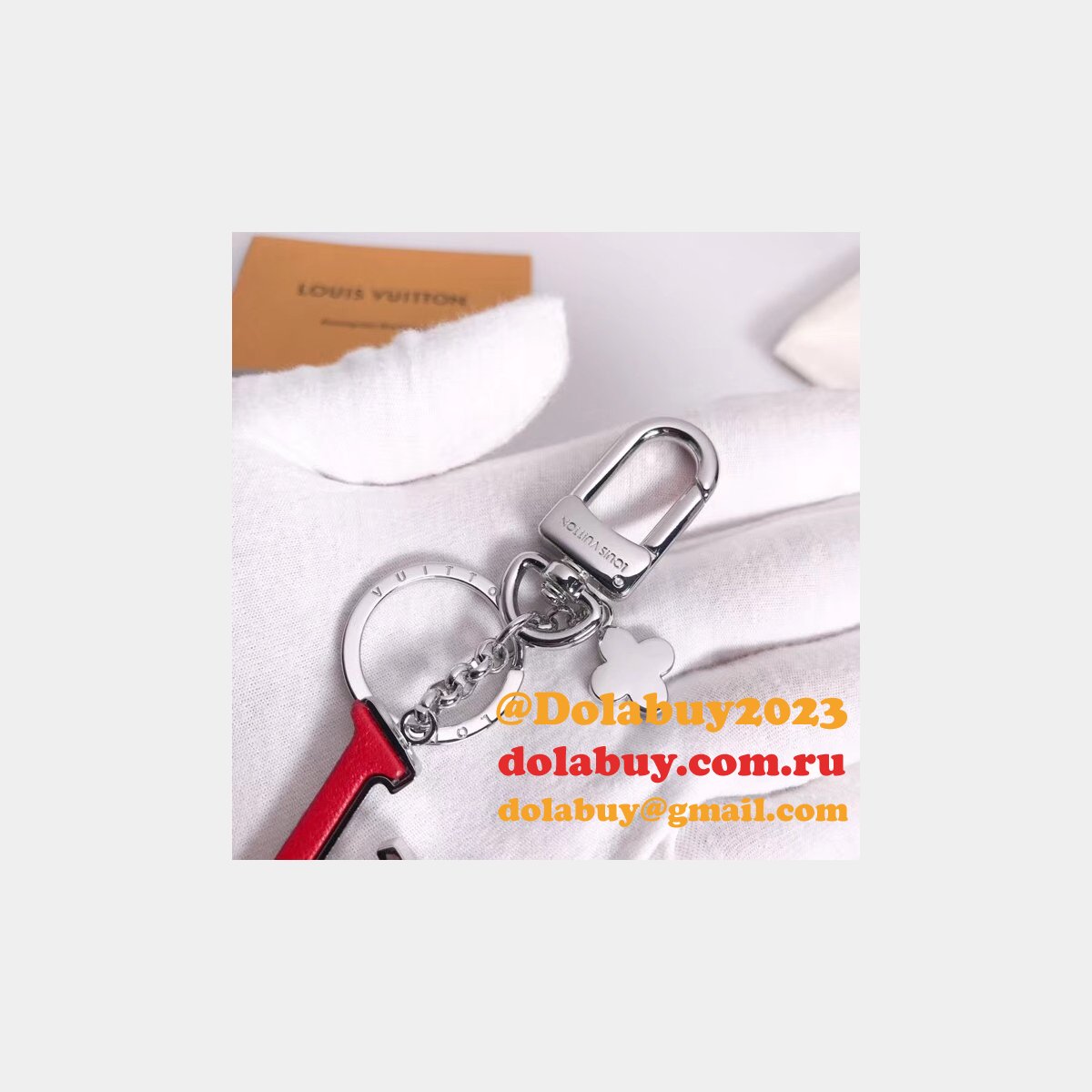 Louis Vuitton Capucines Bag Charm and Key Holder M63079 Pink/Red/Black