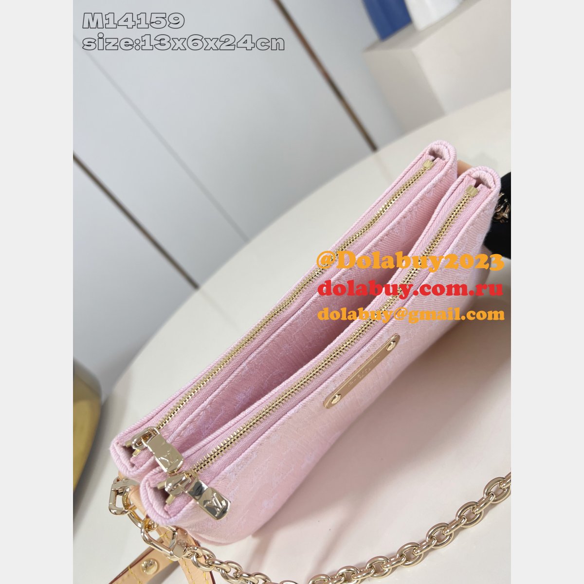 Pink New Liv Pochette Bag M14159 Fake Louis Vuitton AAA+