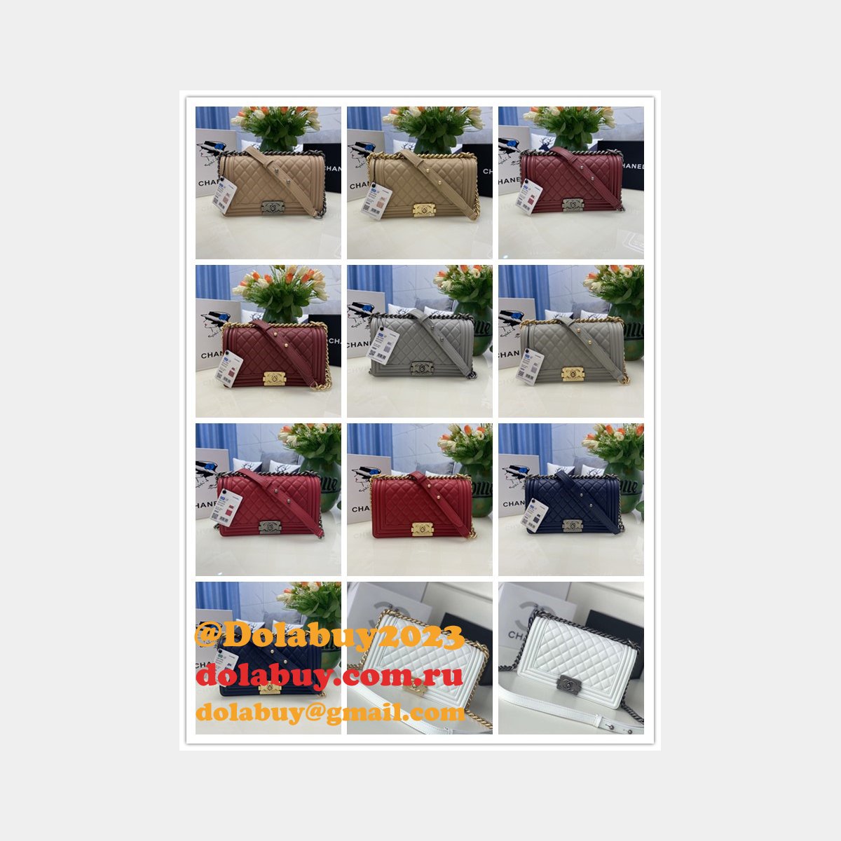 Replica CC Le Boy Flap Bag caviar leather 25CM