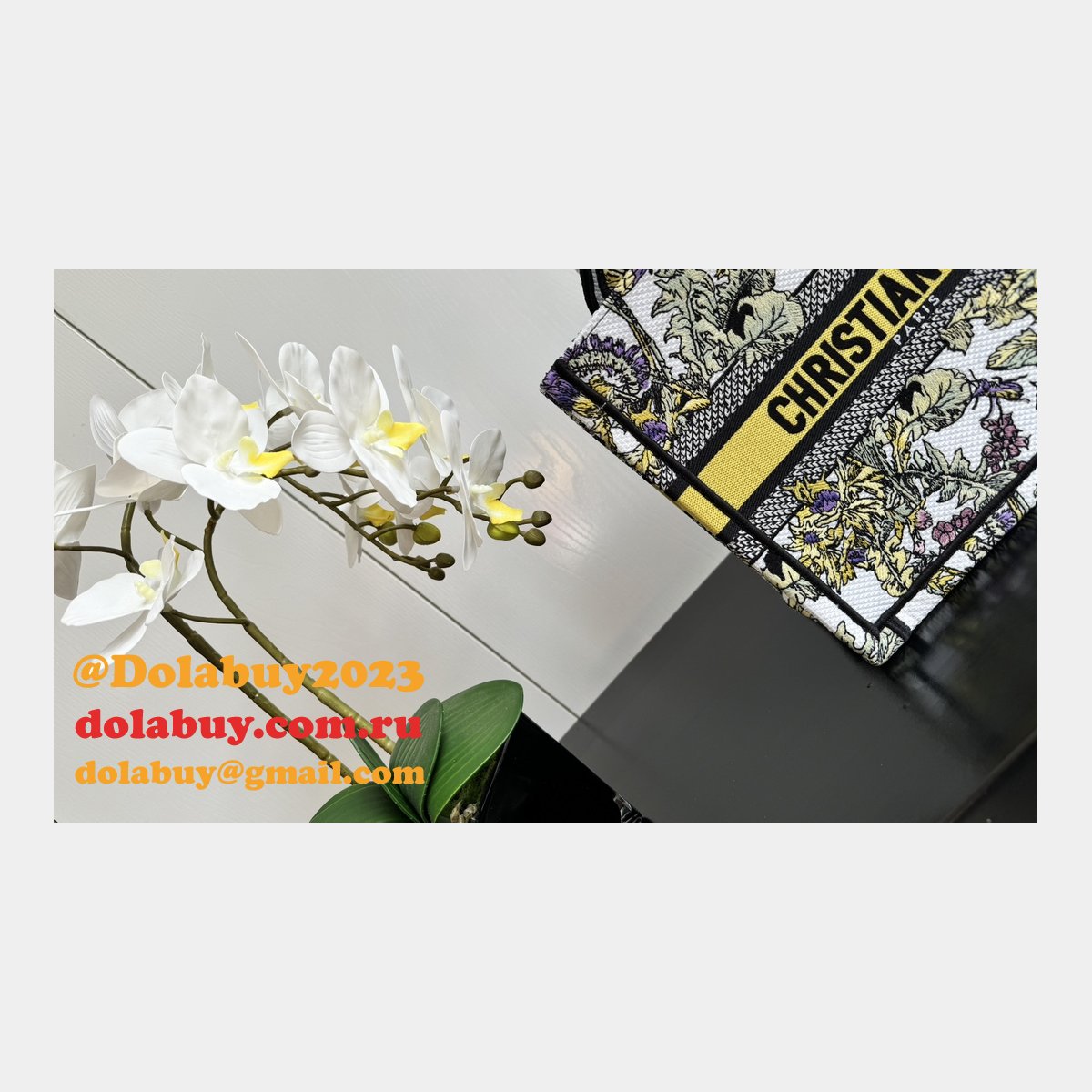 Christian Dior Inspired 7 Star CD Book Tote Bags