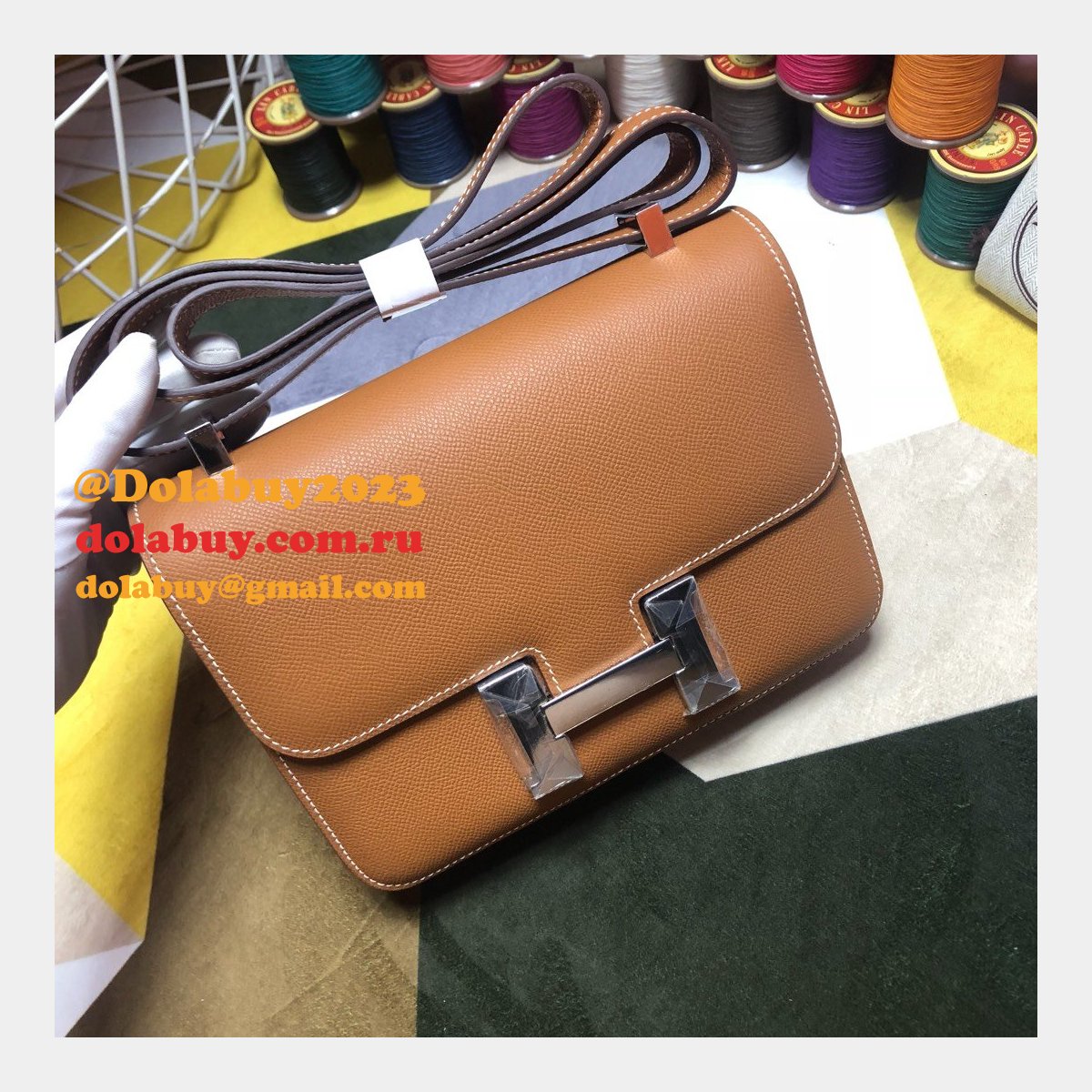 Hermes Constance Bag 23cm Epsom Leather Camel