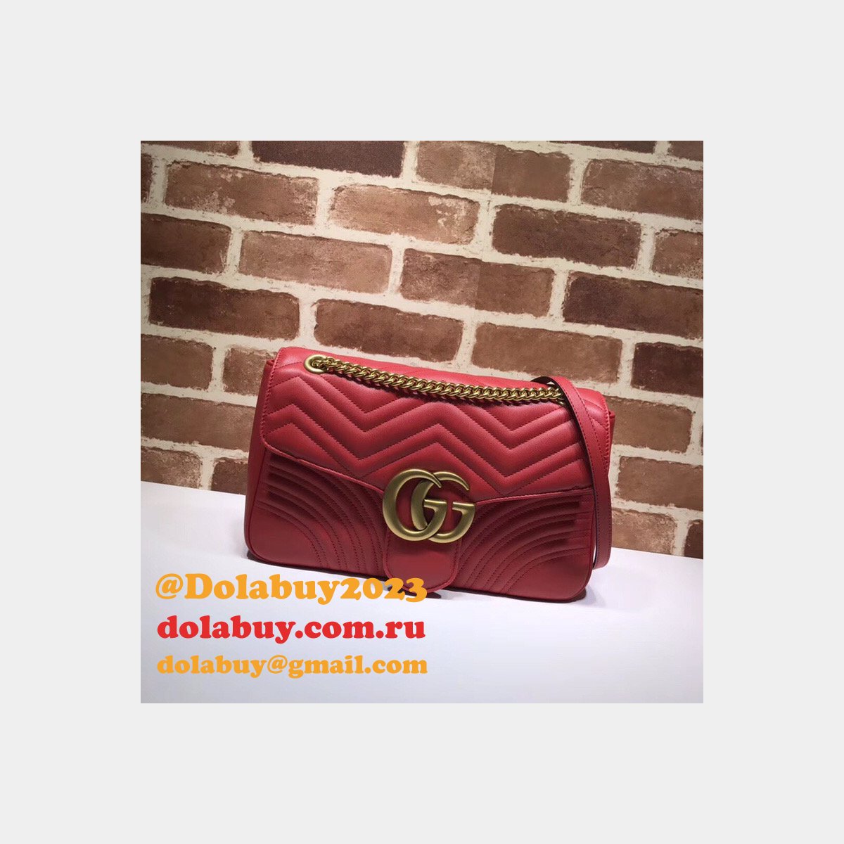 wholesale G*u*i replicas best 447633 leather gg marmont