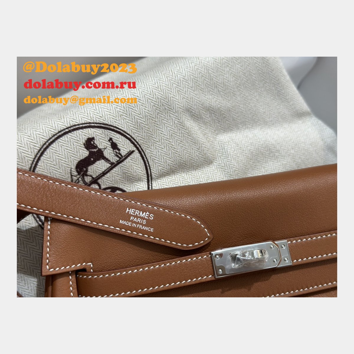 Designer hermes kelly moove 17cm swift leather Luxury bag