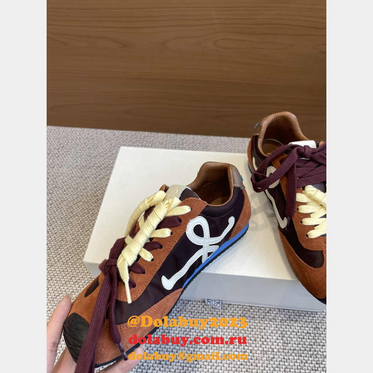 Ballet Runner 2.0 In Nylon And Calfskin